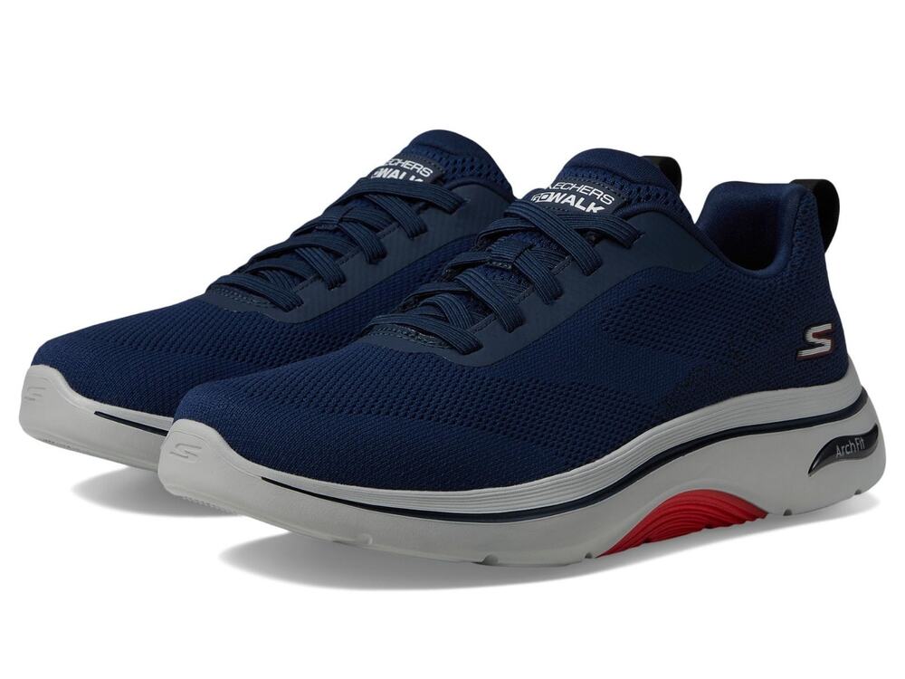 SKECHERS Performance Go Walk Arch Fit 2.0 Men's Shoes Slip On Navy 10.5 M